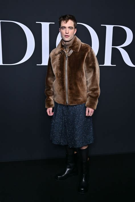 dior robert pattinson 2023|robert pattinson in skirt.